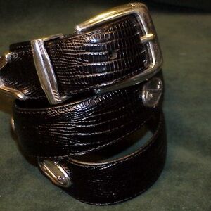 FootJoy Vintage Genuine American Teju Lizard Concho Golf Belt